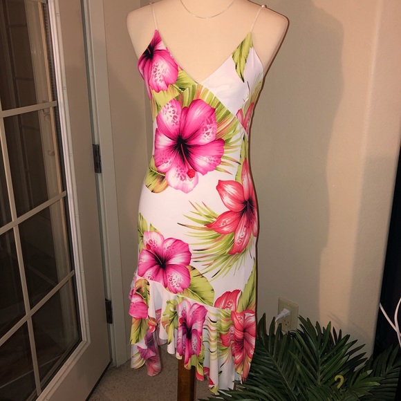 Barbie Pink Hibiscus Flouncy Dress - Picture 3 of 5